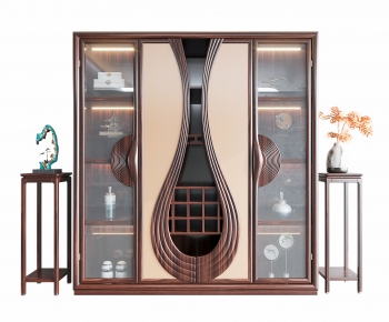 New Chinese Style Wine Cabinet-ID:229804049