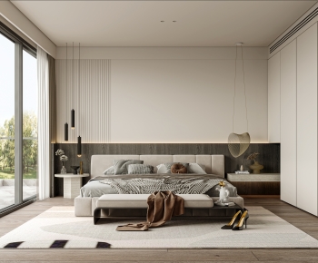 Modern Wabi-sabi Style Bedroom-ID:712337021