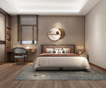 New Chinese Style Bedroom-ID:965425014