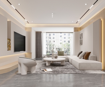 Wabi-sabi Style A Living Room-ID:909516109