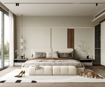 Wabi-sabi Style Bedroom-ID:921525002
