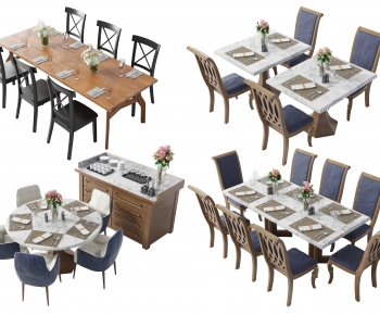 Modern Dining Table And Chairs-ID:994273901