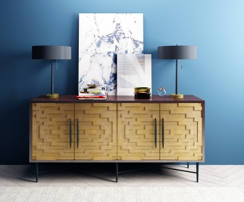 New Chinese Style Side Cabinet-ID:510859595