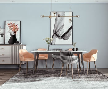 Modern Dining Table And Chairs-ID:808295011