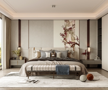 New Chinese Style Bedroom-ID:807214982