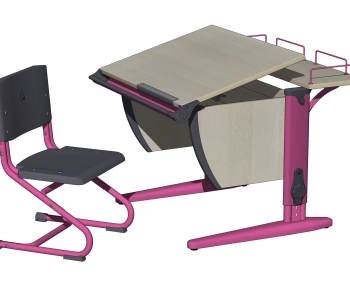 Modern Computer Desk And Chair-ID:531904941