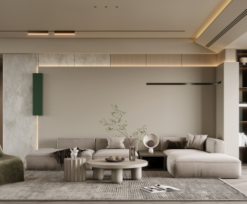 Wabi-sabi Style A Living Room-ID:670665034