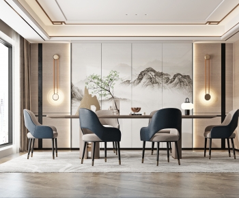 New Chinese Style Dining Room-ID:572856907