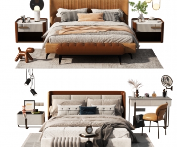 Modern Double Bed-ID:341730184