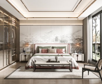 New Chinese Style Bedroom-ID:326039887