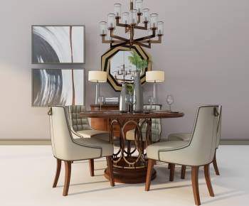 European Style Dining Table And Chairs-ID:805413015