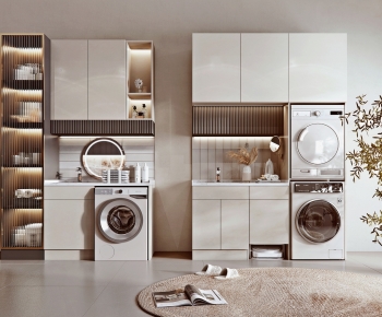 Modern Laundry Cabinet-ID:146300083