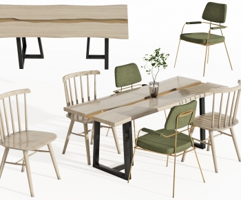 Modern Dining Table And Chairs-ID:489161972