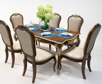 European Style Dining Table And Chairs-ID:771131048