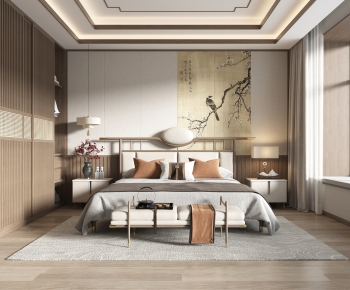 New Chinese Style Bedroom-ID:855458973