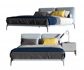 Modern Double Bed-ID:485708953