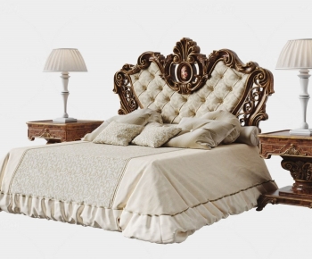 European Style Double Bed-ID:666489637