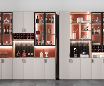 New Chinese Style Wine Cabinet-ID:442095043