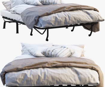 Nordic Style Double Bed-ID:402143964