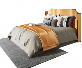 Modern Double Bed-ID:361015088