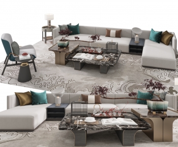 New Chinese Style Sofa Combination-ID:760730034