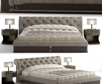 Modern Double Bed-ID:705809123