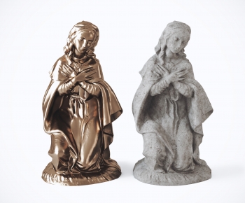 现代圣母玛利亚雕塑装饰摆件-ID:335458995