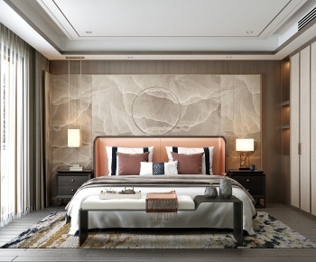 New Chinese Style Bedroom-ID:726480018