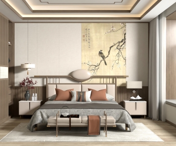 New Chinese Style Bedroom-ID:538805969