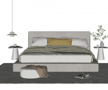 Modern Double Bed-ID:525007962