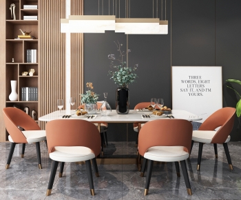 Modern Dining Table And Chairs-ID:834467894