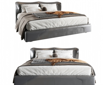 Modern Double Bed-ID:429219015