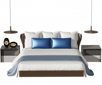 Modern Double Bed-ID:435850642