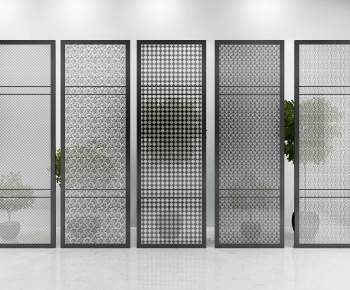 Modern Glass Screen Partition-ID:819387918