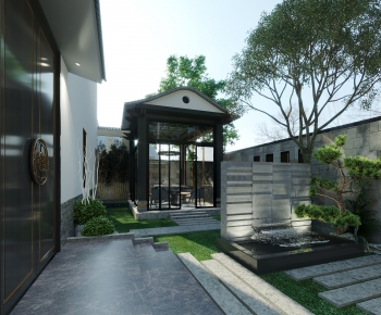 New Chinese Style Garden Landscape-ID:320278881