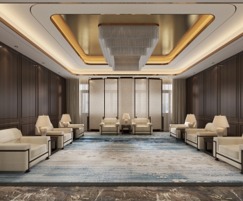 Modern New Chinese Style Reception Room-ID:239398006