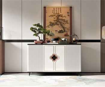 New Chinese Style Entrance Cabinet-ID:292889128