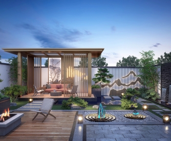 New Chinese Style Courtyard/landscape-ID:653111932