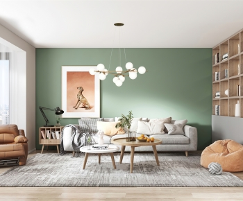 Nordic Style A Living Room-ID:562666898