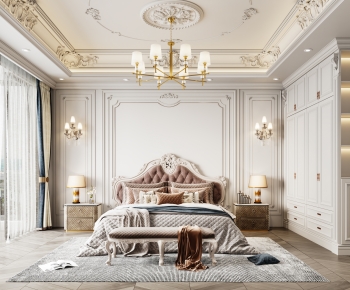 Simple European Style Bedroom-ID:295325995