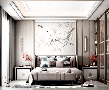 New Chinese Style Bedroom-ID:483526957