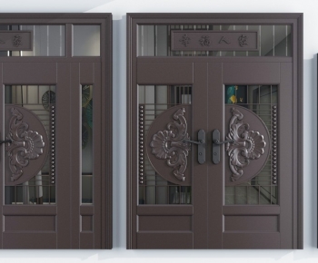 Simple European Style Entrance Door-ID:700879167