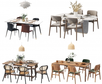 Modern Dining Table And Chairs-ID:266980895