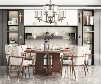 New Chinese Style Dining Room-ID:949280989
