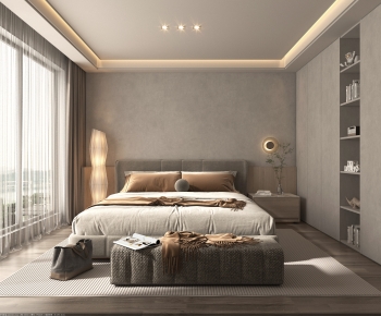 Modern Wabi-sabi Style Bedroom-ID:139341126