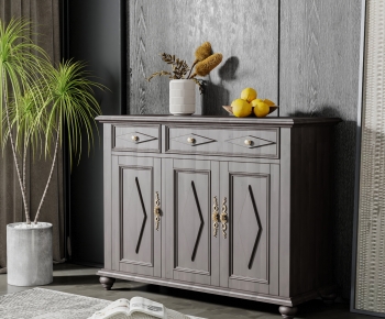 Simple European Style Entrance Cabinet-ID:916719429