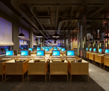 Industrial Style Internet Cafe-ID:713701018