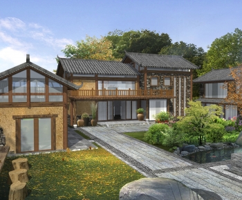 Chinese Style Villa Appearance-ID:614617114