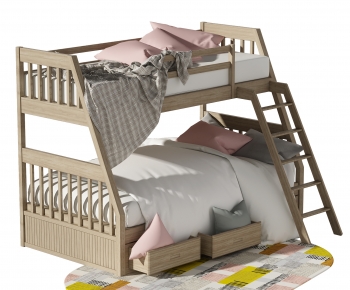Nordic Style Bunk Bed-ID:586705924