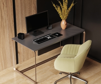 Modern Computer Desk And Chair-ID:767550958